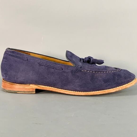 GRENSON Size 12 Scottie Navy Suede Tassel Moccasin Loafer main image 8